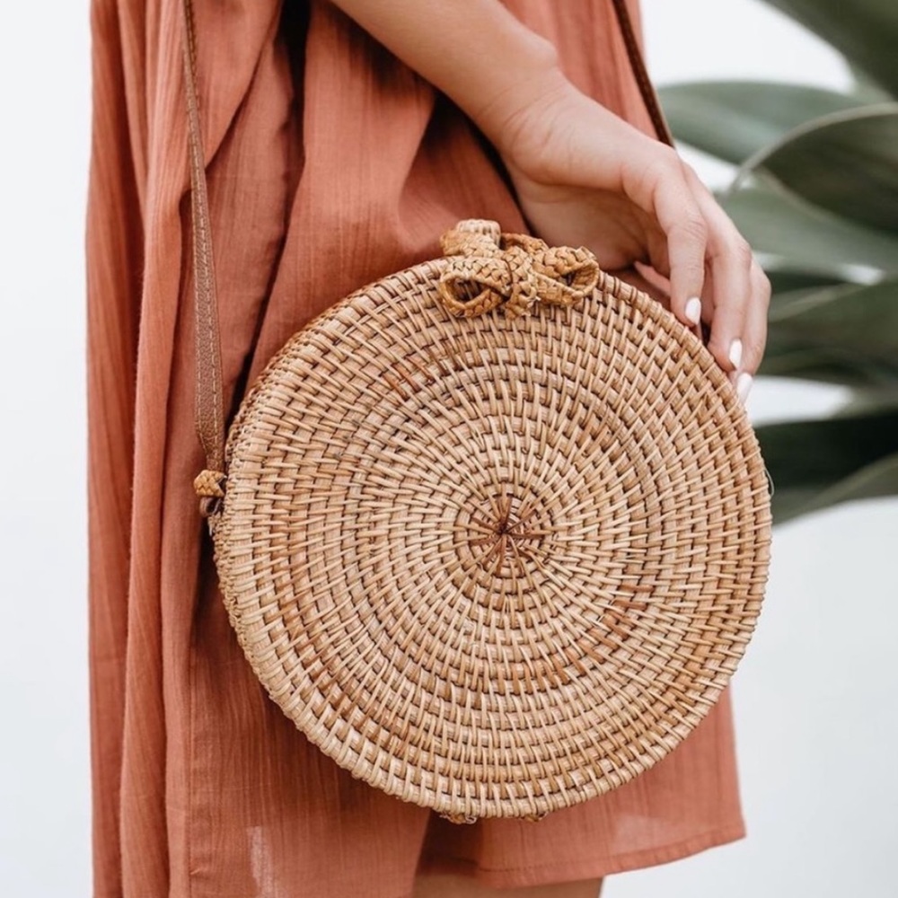 Circle Straw Bag - NWOT